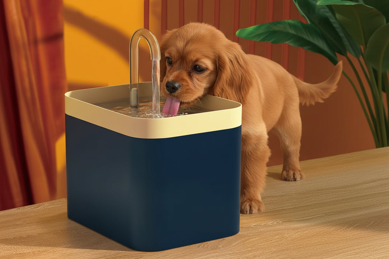 Ultra-Quiet Cat Water Fountain Filter Smart Automatic Pet Dog Water Dispenser&Burnout Prevention Pump1.5L Recirculate Filtrin