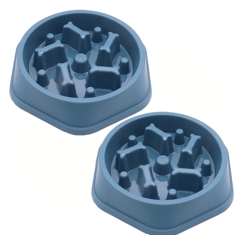 Slow Feeder Dog Bowl Non Slip Cat Dog Slower Food Feeding Dishes Large Small Medium Pet Slow Eat Dishes Puzzle Bowl Pet Supplies