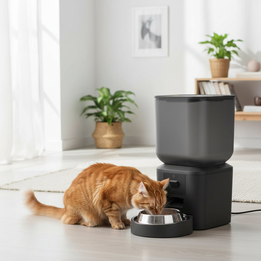 5G Automatic Cat Feeder with 1080P Camera Video Wifi Cat Food Dispenser Pet Smart Voice Recorder Remote Control Pet Auto Feeder