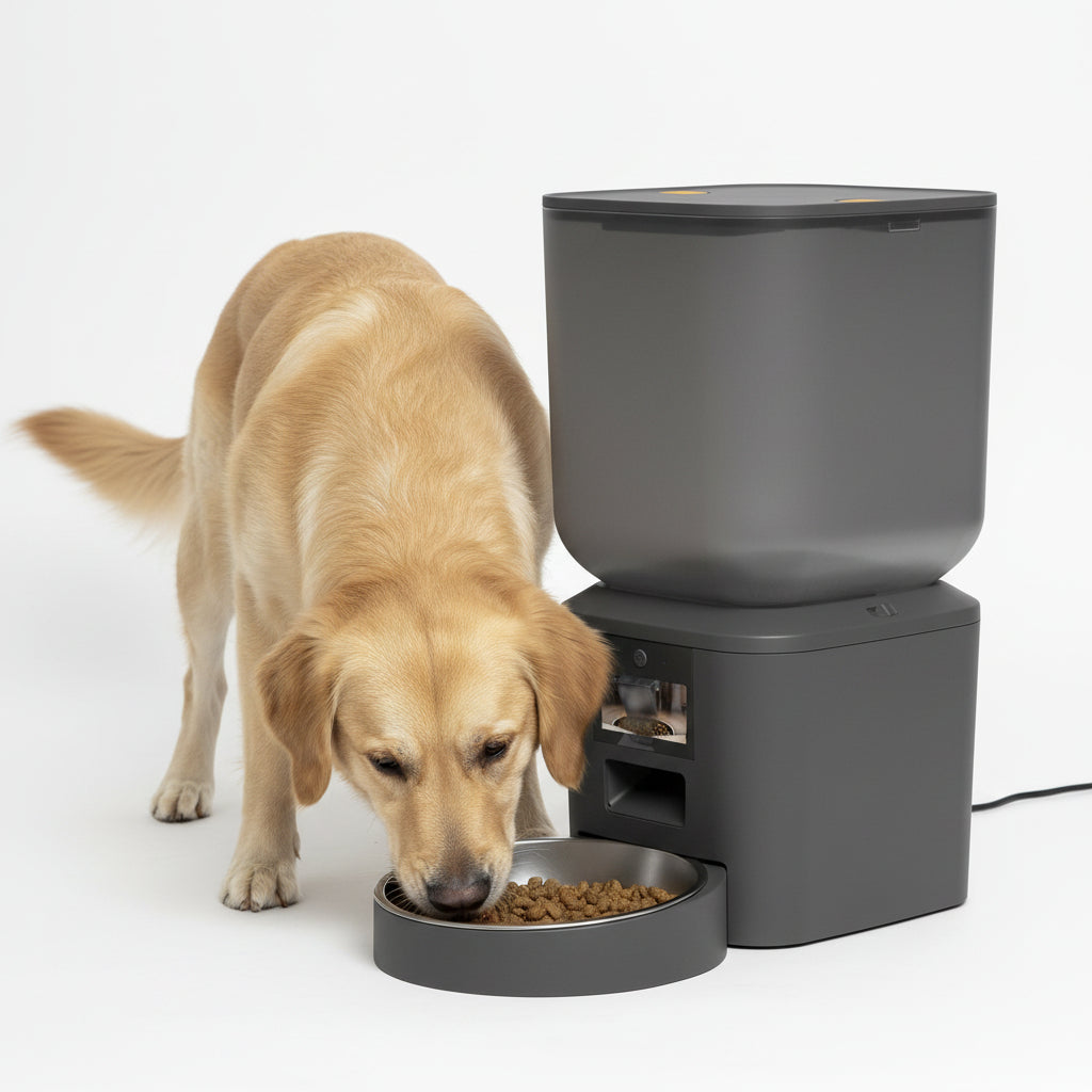 5G Automatic Cat Feeder with 1080P Camera Video Wifi Cat Food Dispenser Pet Smart Voice Recorder Remote Control Pet Auto Feeder